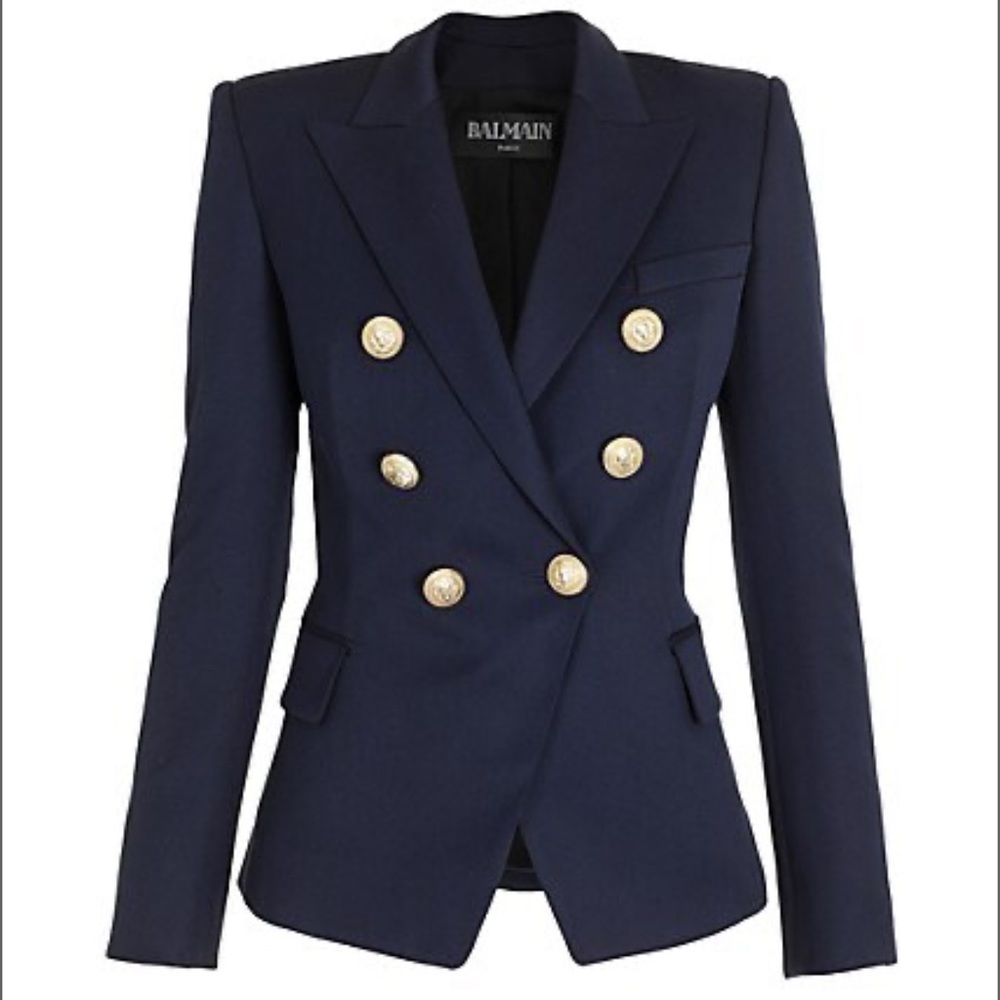 Balmain
Double-Breasted Wool Jacket